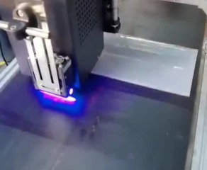 UV color spray printed plastic material